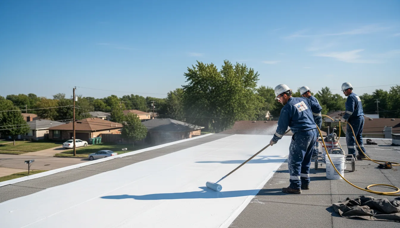 Commercial roof coating in Hampton, TN near me